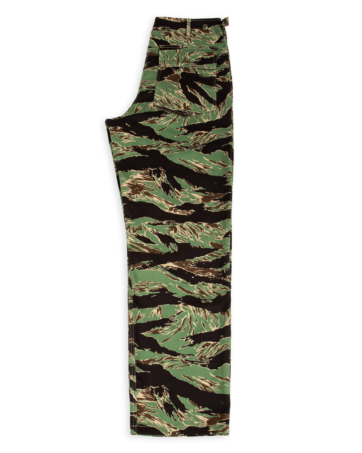 The Real McCoy's Tiger Camouflage Civilian Trousers / John Wayne - Green - Standard & Strange