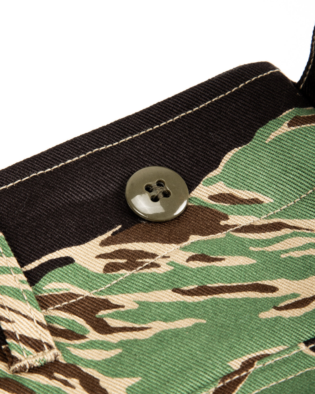 The Real McCoy's Tiger Camouflage Civilian Trousers / John Wayne - Green - Standard & Strange