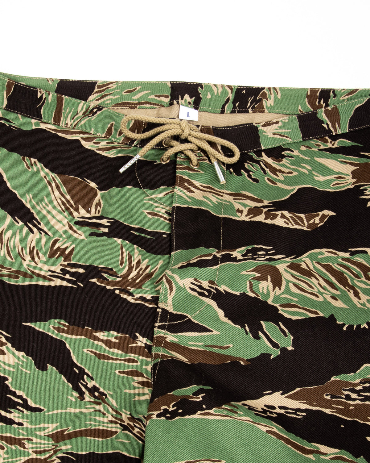 The Real McCoy's Tiger Camouflage Swim Shorts / John Wayne - Green - Standard & Strange