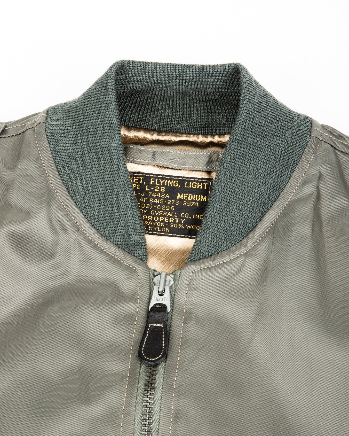 The Real McCoy's Type L-2B Real McCoy MFG. CO. - Sage Green - Standard & Strange