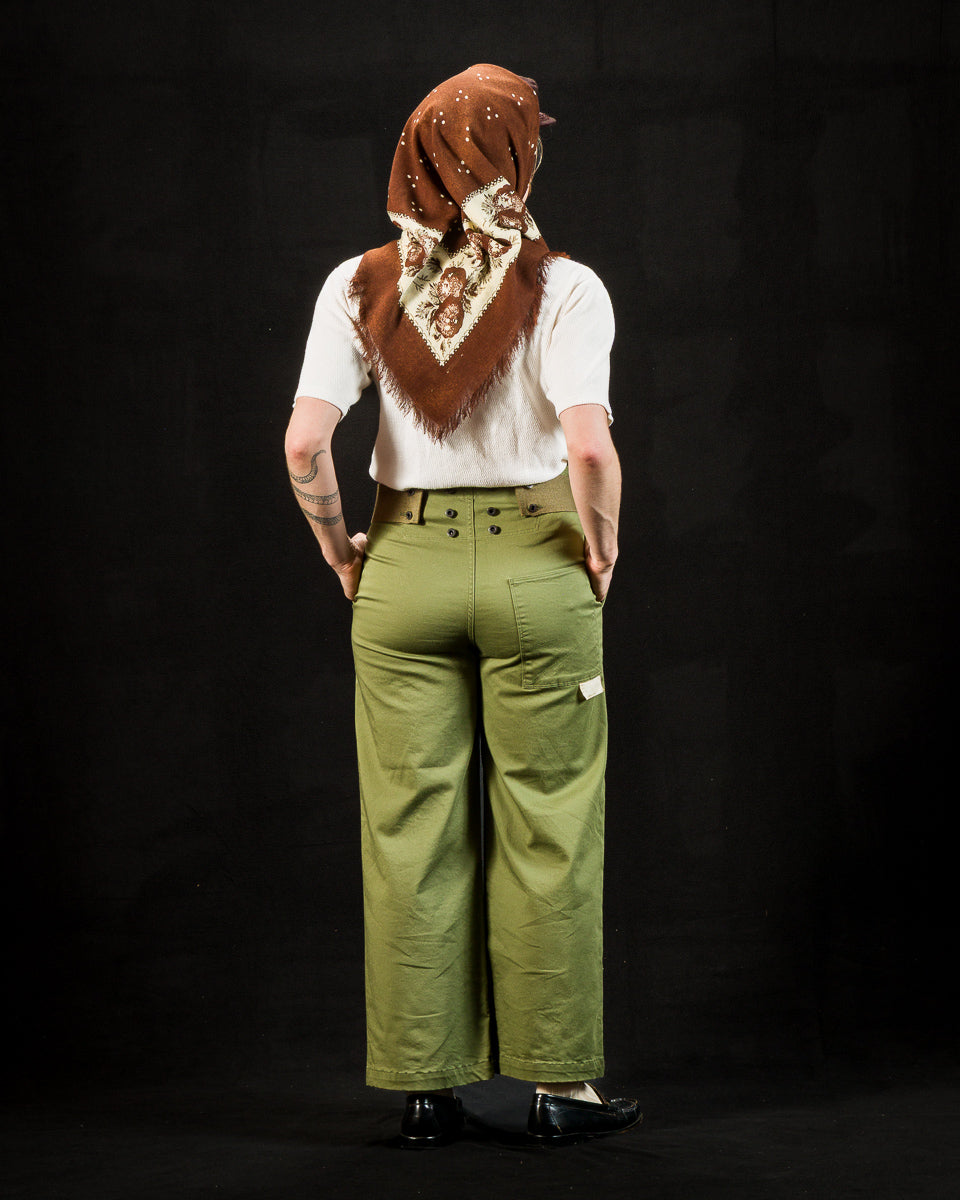 Kapital Stretch Chino TWIGGY 7-Stars Suspender Pants - Khaki - Standard & Strange
