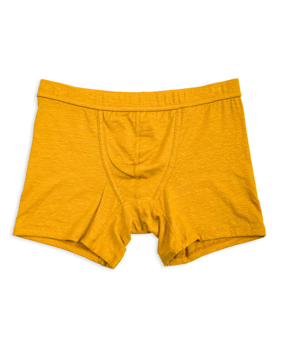 TA-CT Cervin Boxer Briefs - Saffron Linen Jersey - Standard & Strange