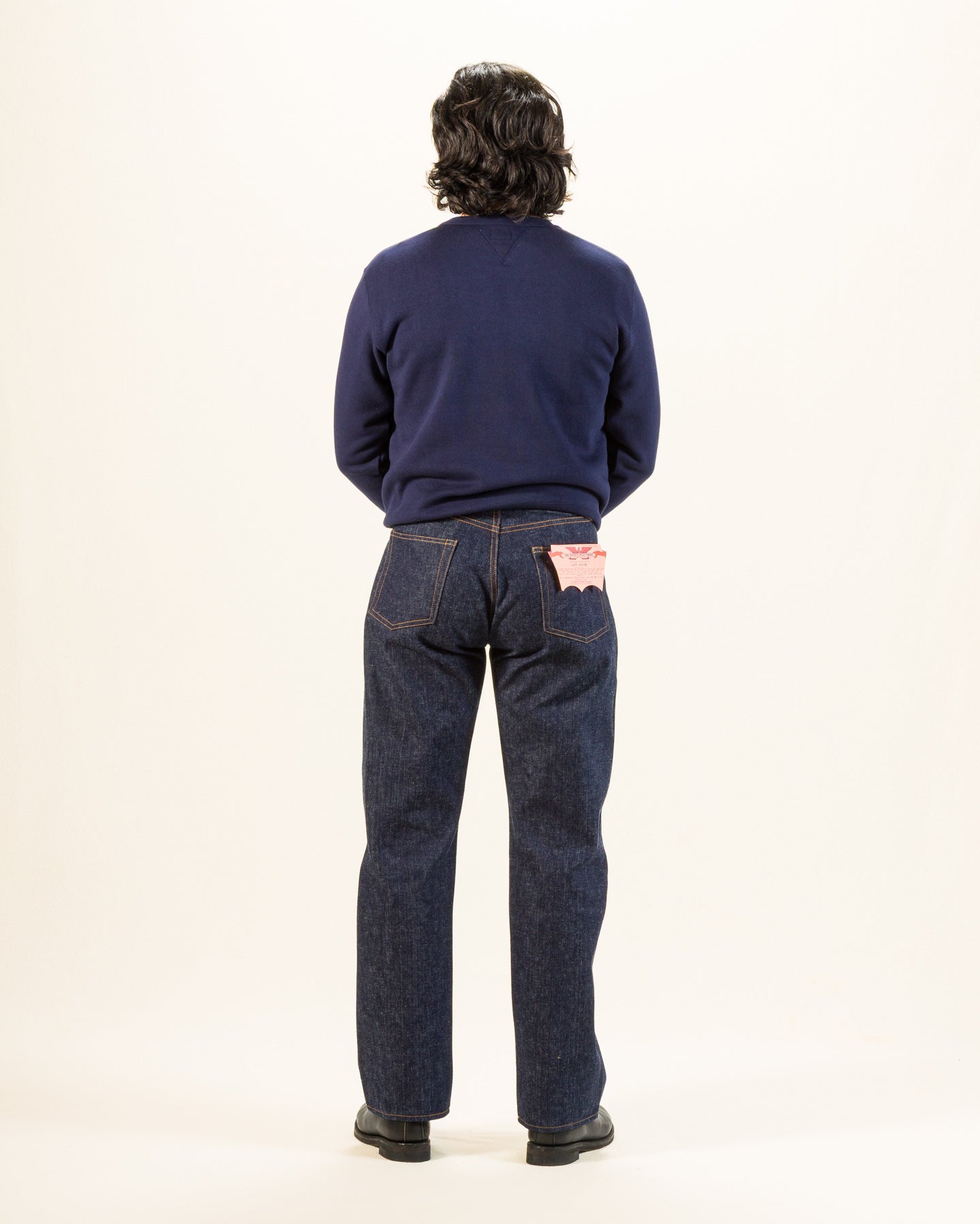 The Real McCoy's 10 oz Loopwheel Crewneck Sweatshirt - Navy - Standard & Strange