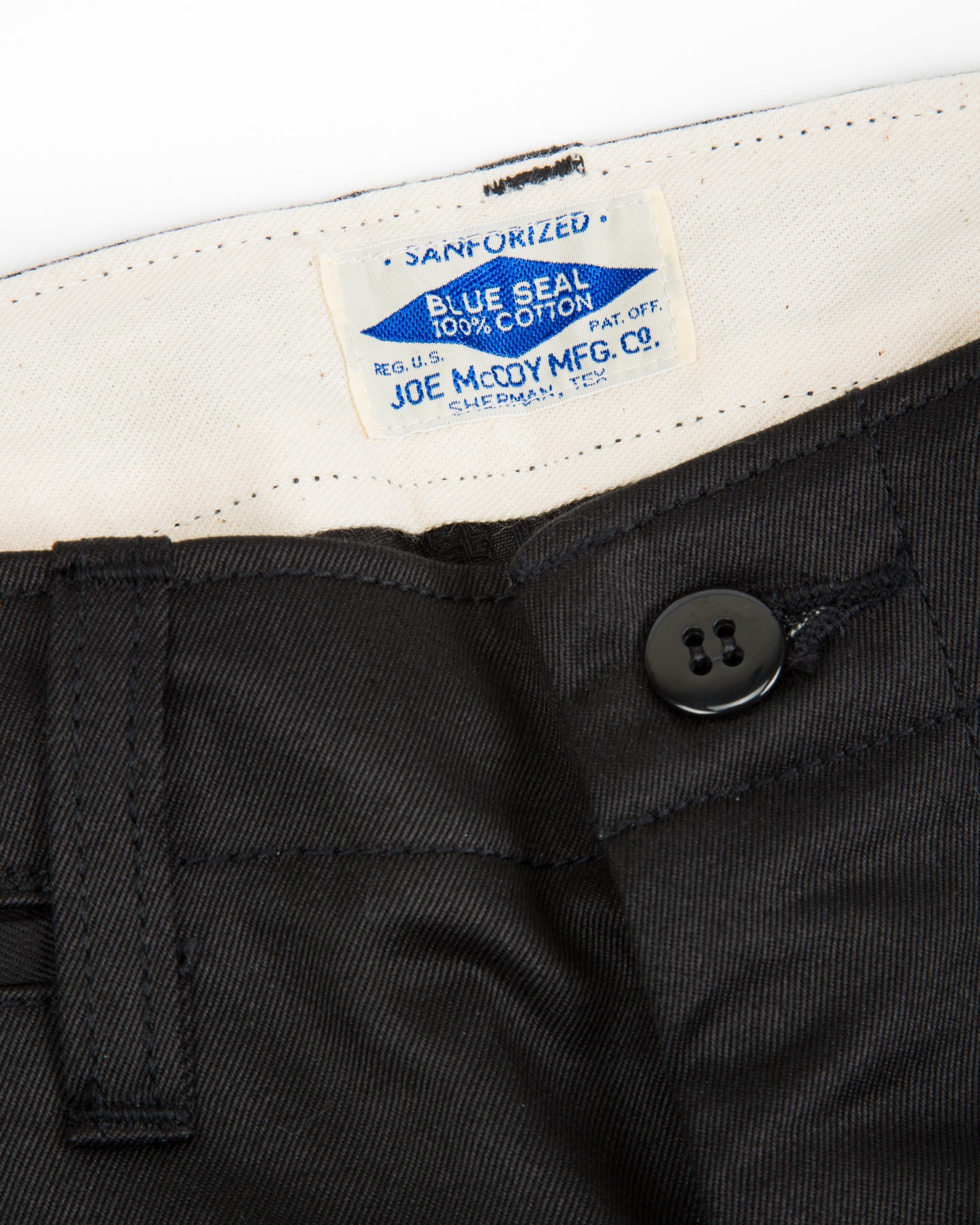 The Real McCoy's Blue Seal Chinos - Black - Standard & Strange