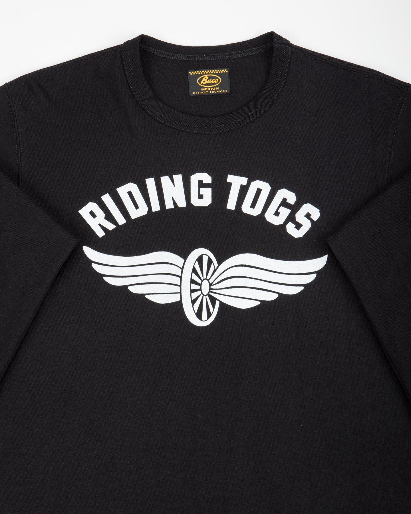 The Real McCoy's Buco L/S Tee / Riding Togs - Black - Standard & Strange