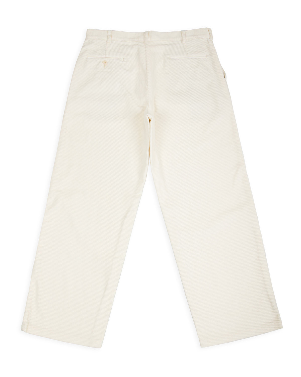 The Real McCoy's Double-Pleat Corduroy Trousers - White - Standard & Strange