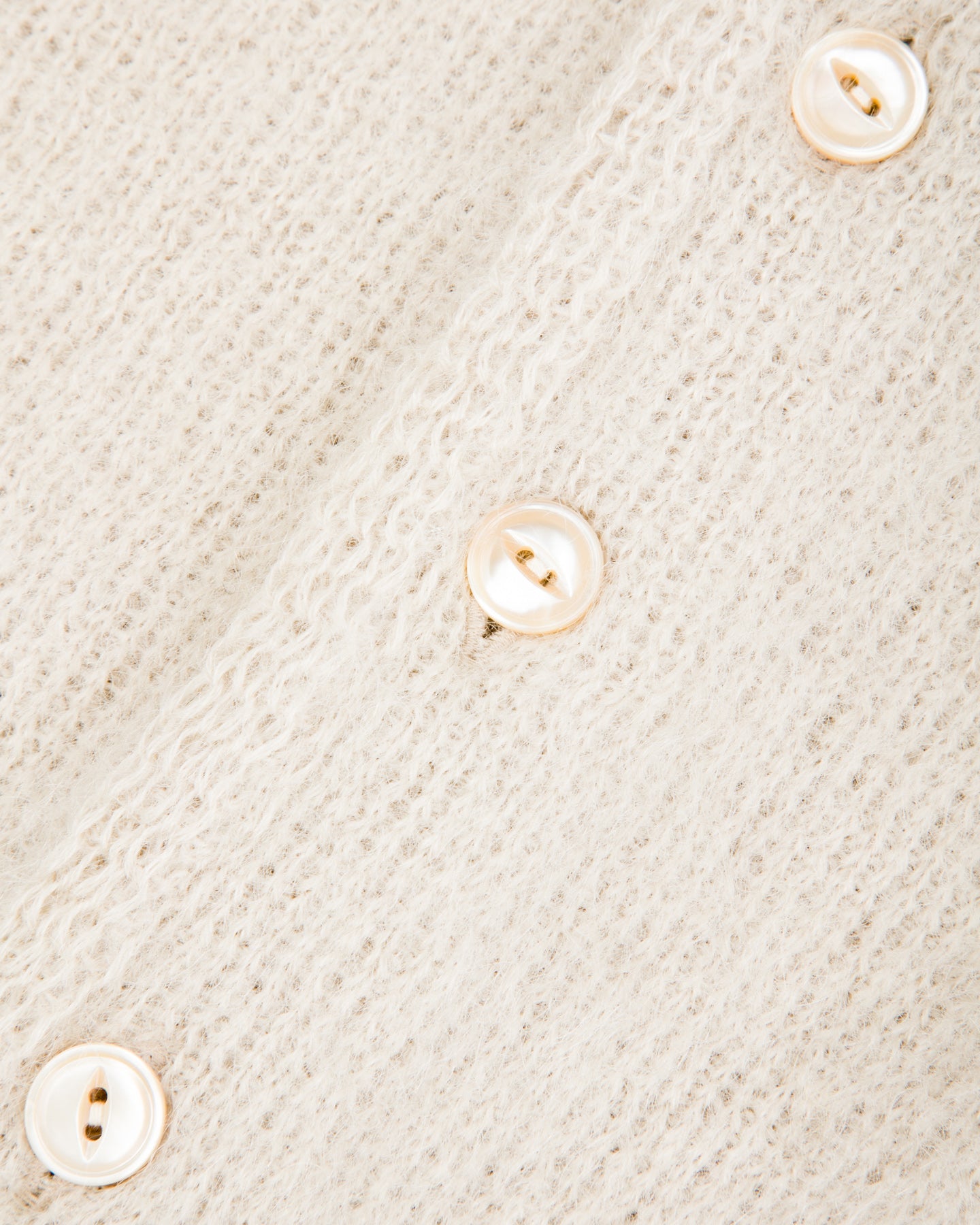The Real McCoy's Joe McCoy Mohair Cardigan - Beige - Standard & Strange