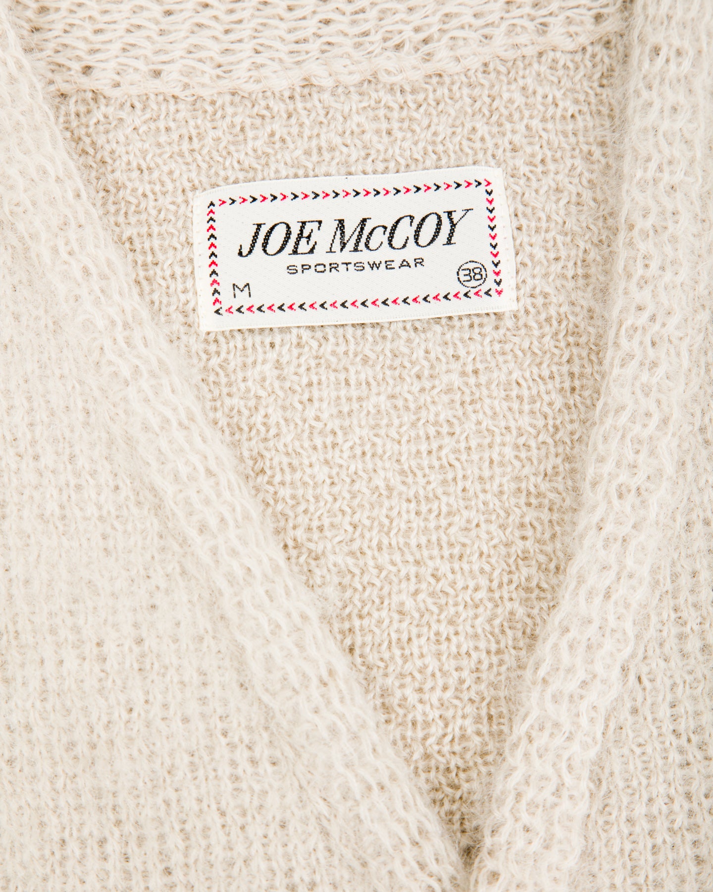 The Real McCoy's Joe McCoy Mohair Cardigan - Beige - Standard & Strange