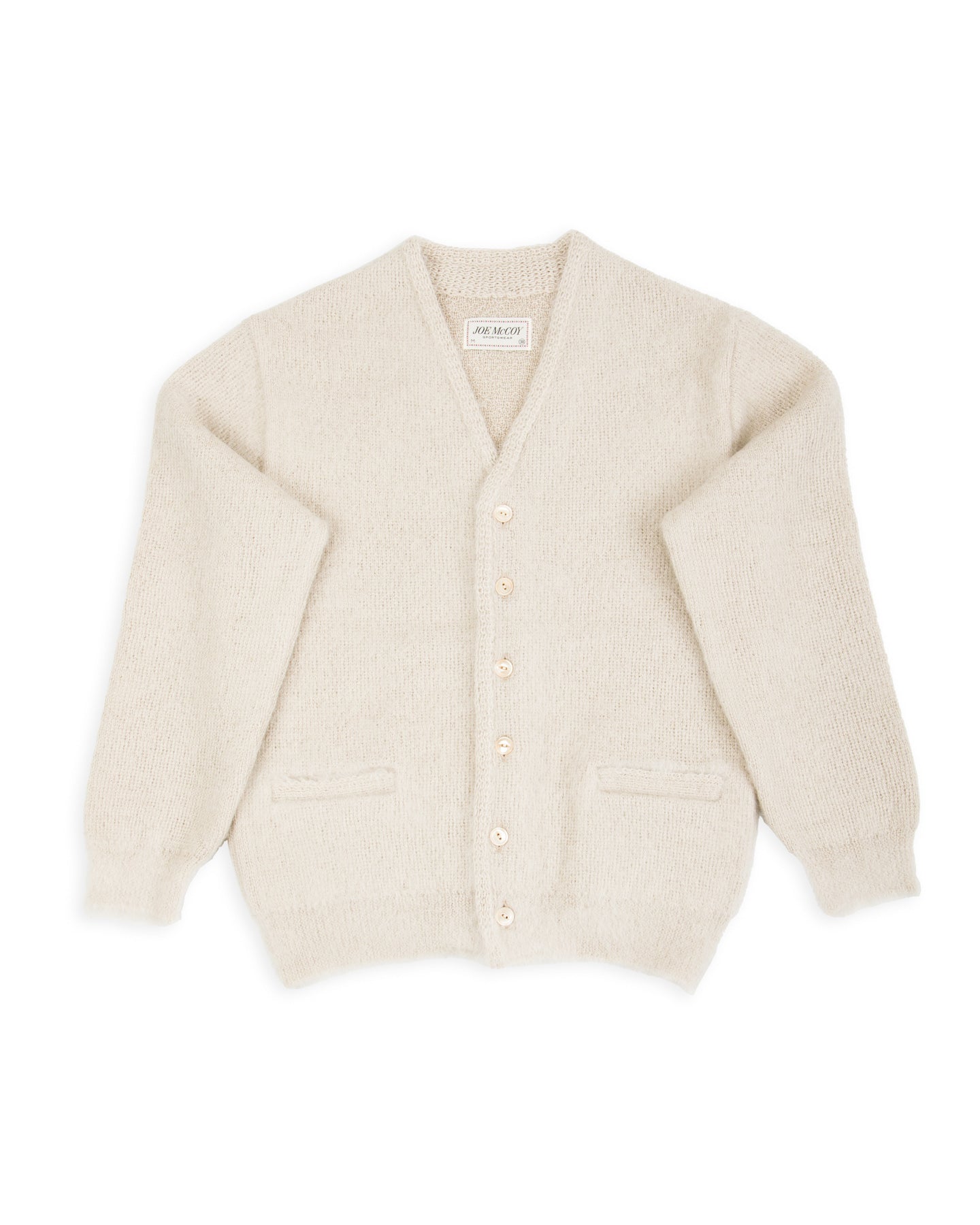 The Real McCoy's Joe McCoy Mohair Cardigan - Beige - Standard & Strange