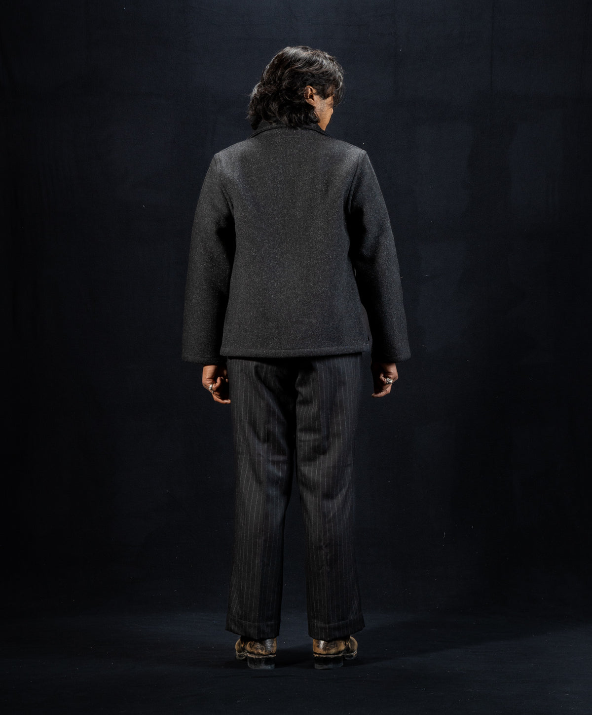 The Real McCoy's U.S. Navy Submarine Jacket - Charcoal - Standard & Strange