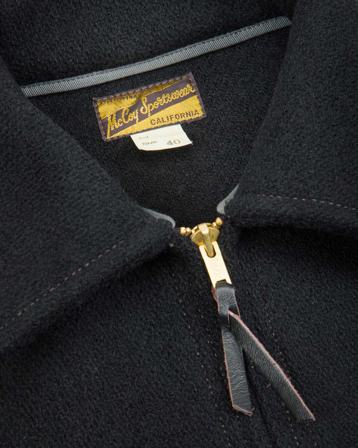 The Real McCoy's Wool Field Sports Jacket - Black - Standard & Strange