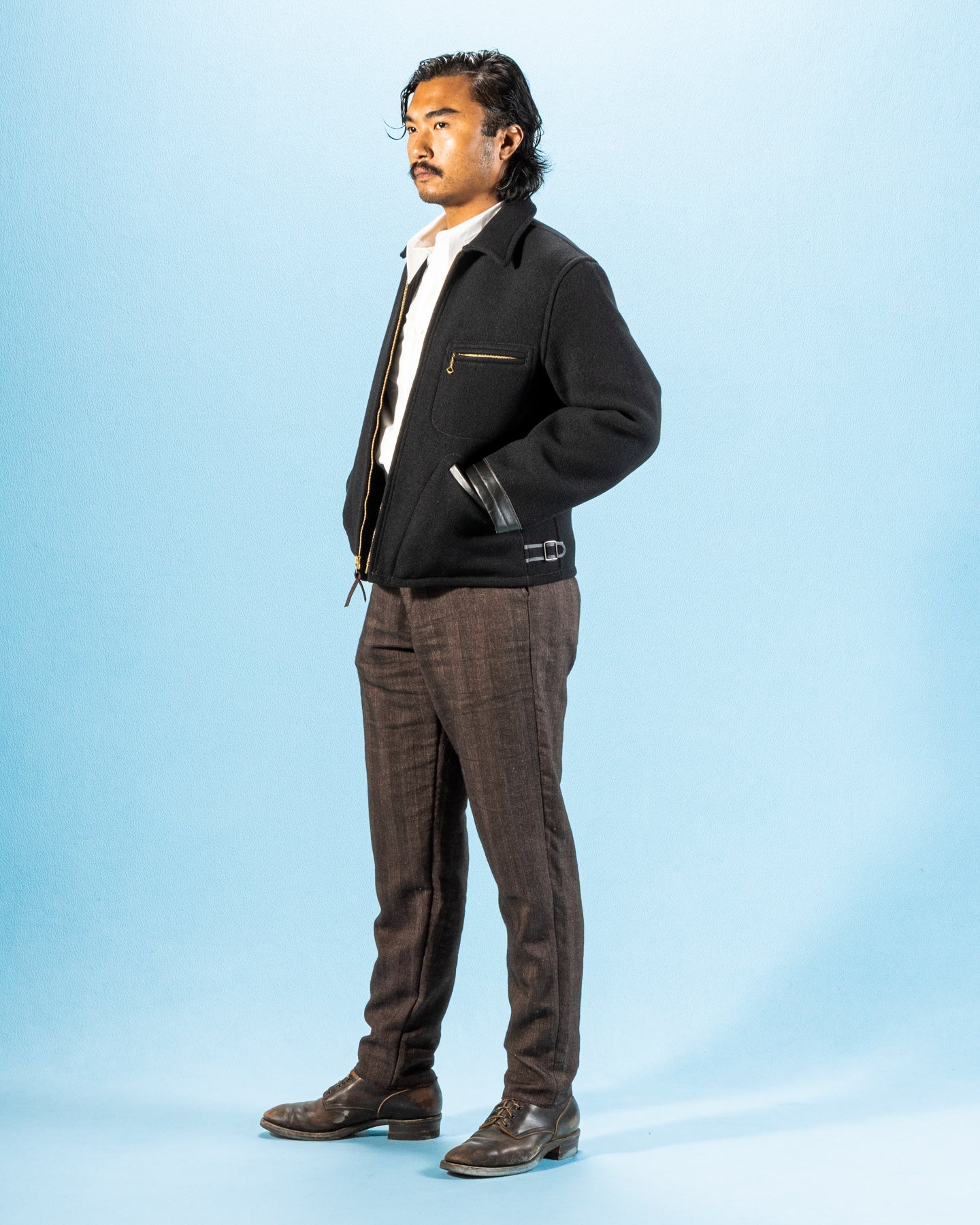 The Real McCoy's Wool Field Sports Jacket - Black - Standard & Strange