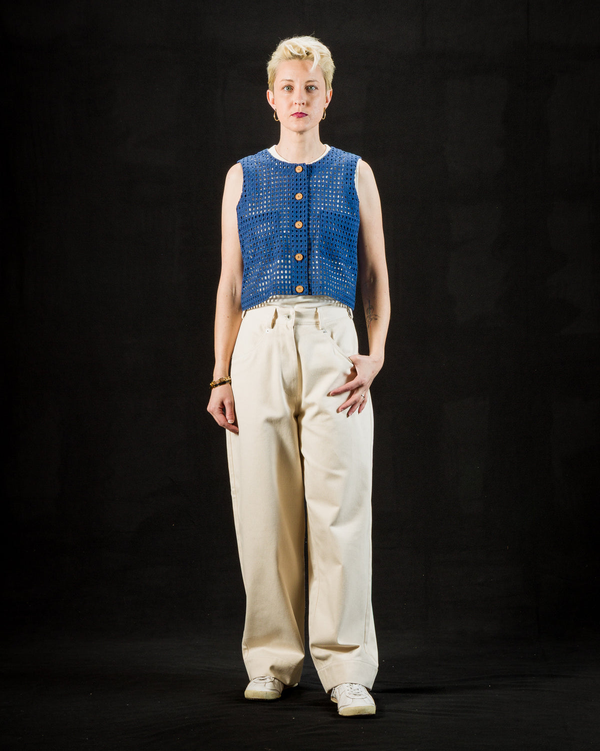 W'Menswear Naa Shirt - Indigo Deadstock Lace - Standard & Strange