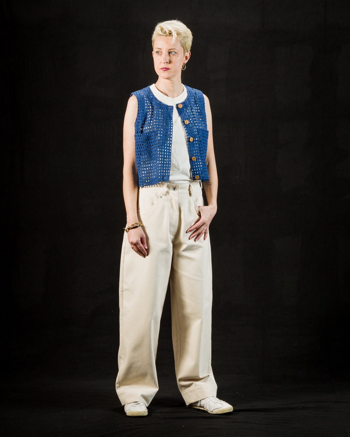 W'Menswear Naa Shirt - Indigo Deadstock Lace - Standard & Strange