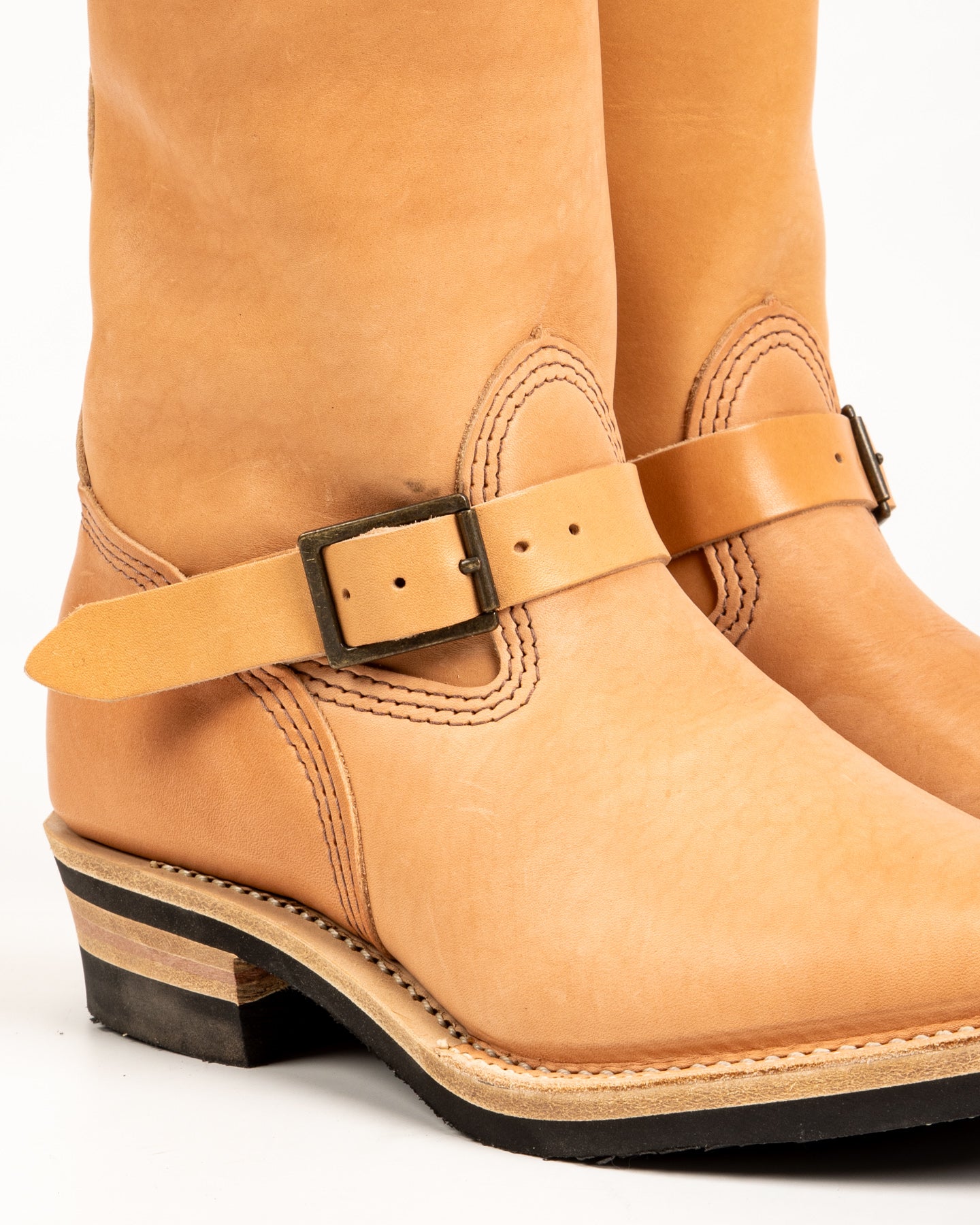 Wesco S&S x Wesco Van Cleef III Veg Tan Engineer Boot - Standard & Strange