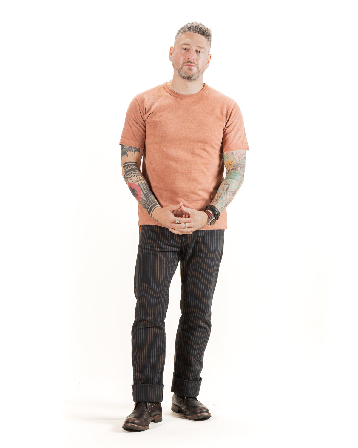 Wonder Looper Amami Hand Dyed ELS Recycled Cotton Slub T-Shirt - Sharinbai - Standard & Strange