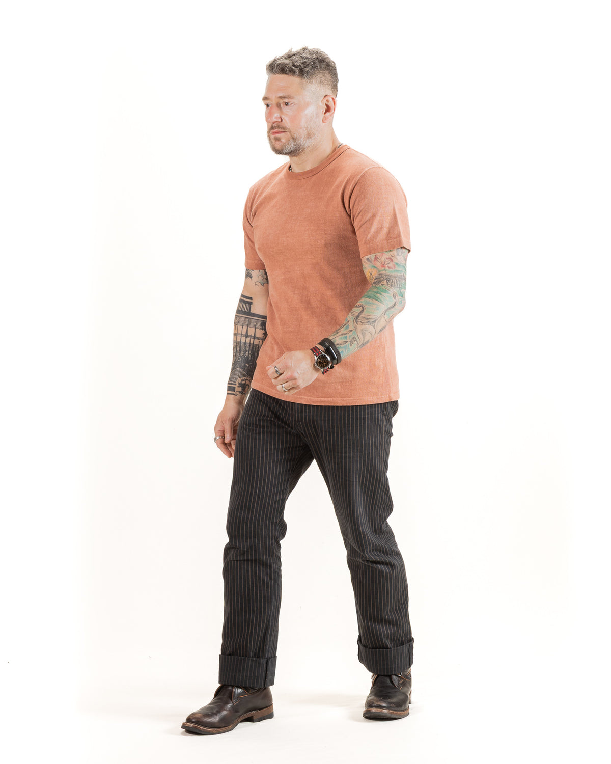 Wonder Looper Amami Hand Dyed ELS Recycled Cotton Slub T-Shirt - Sharinbai - Standard & Strange