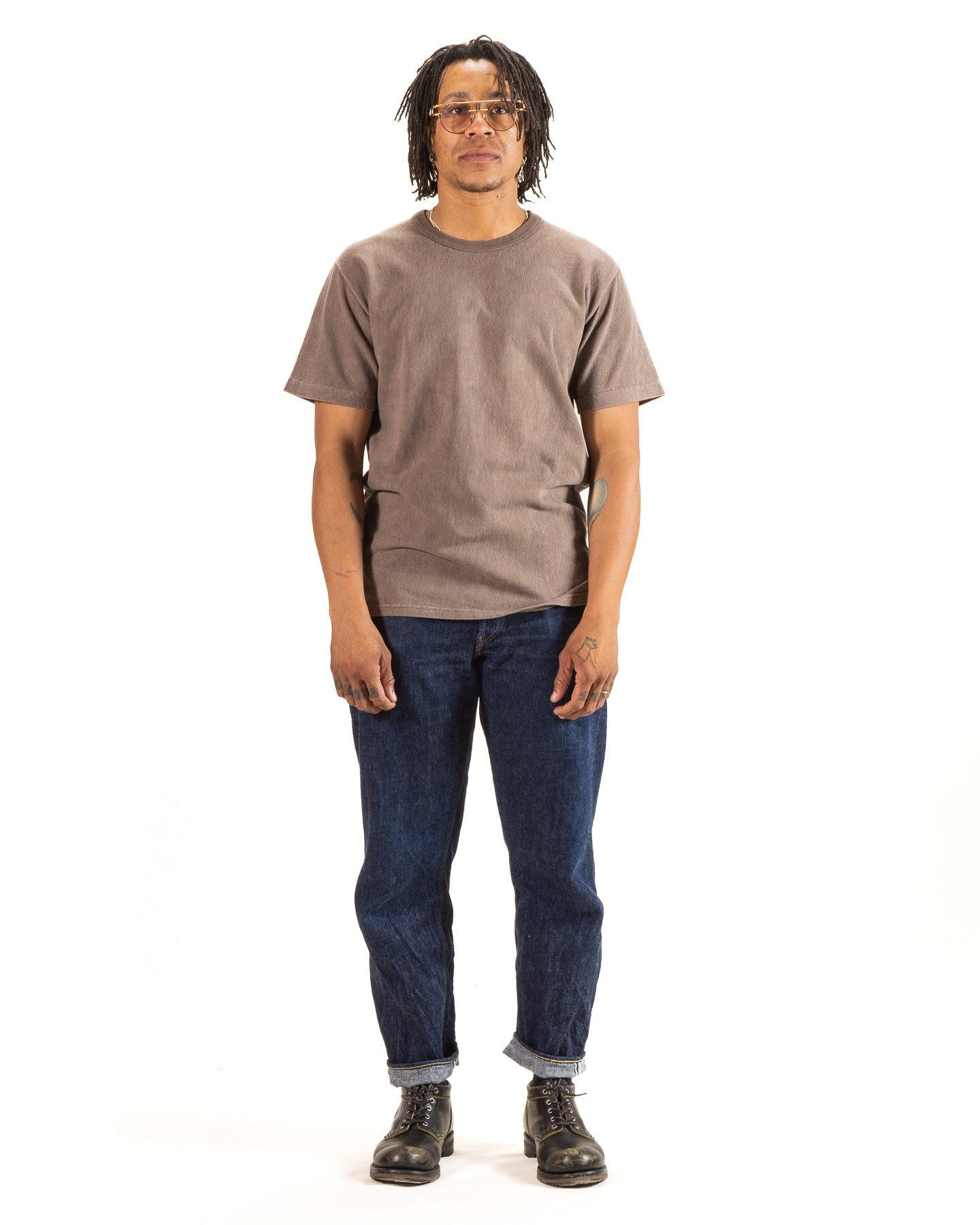 Wonder Looper Amami Hand Dyed ELS Recycled Cotton Slub T-Shirt - Sharinbai + Doro Max - Standard & Strange
