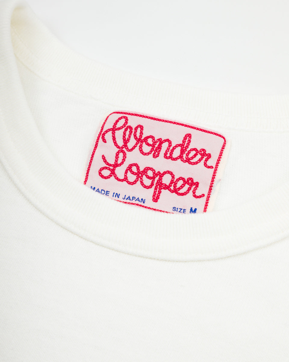 Wonder Looper ELS Recycled Cotton Slub T-Shirt - White - Standard & Strange