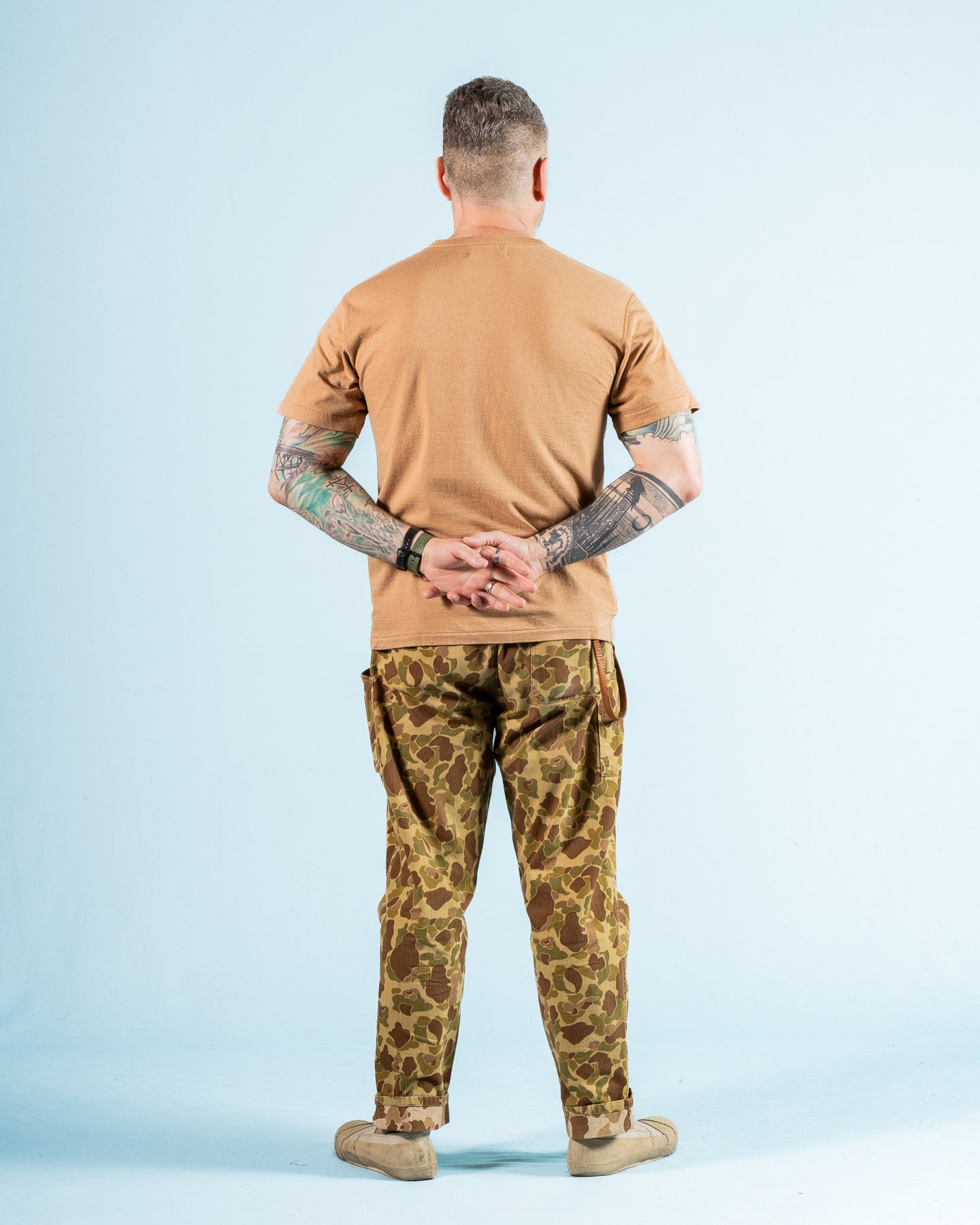 Wonder Looper Foxfibre® Tsuriami Crewneck T-shirt - Coyote 70 - Standard & Strange
