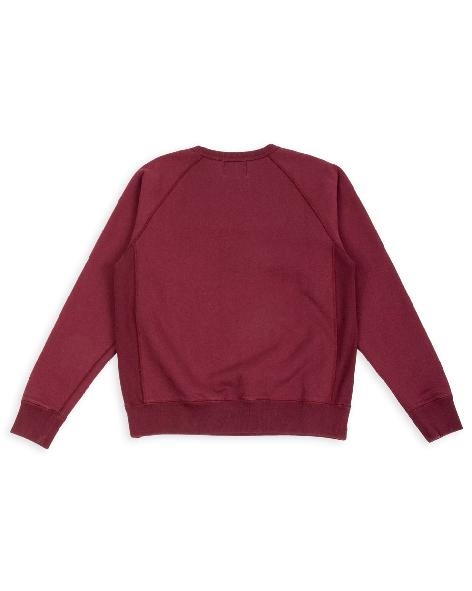 Wonder Looper Super Looper French Terry Pullover Crewneck - Burgundy - Standard & Strange