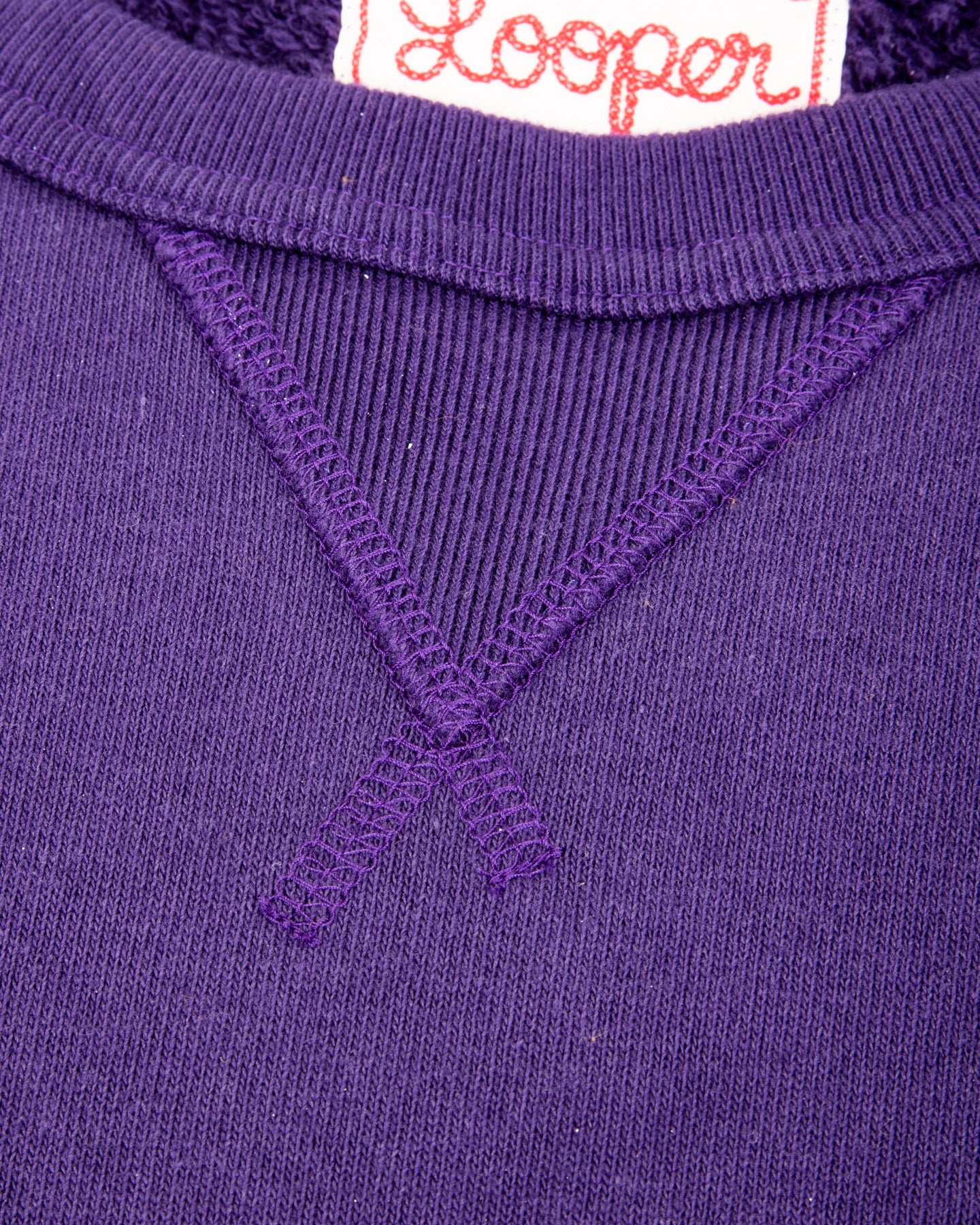 Wonder Looper Super Looper French Terry Pullover Crewneck - Purple - Standard & Strange