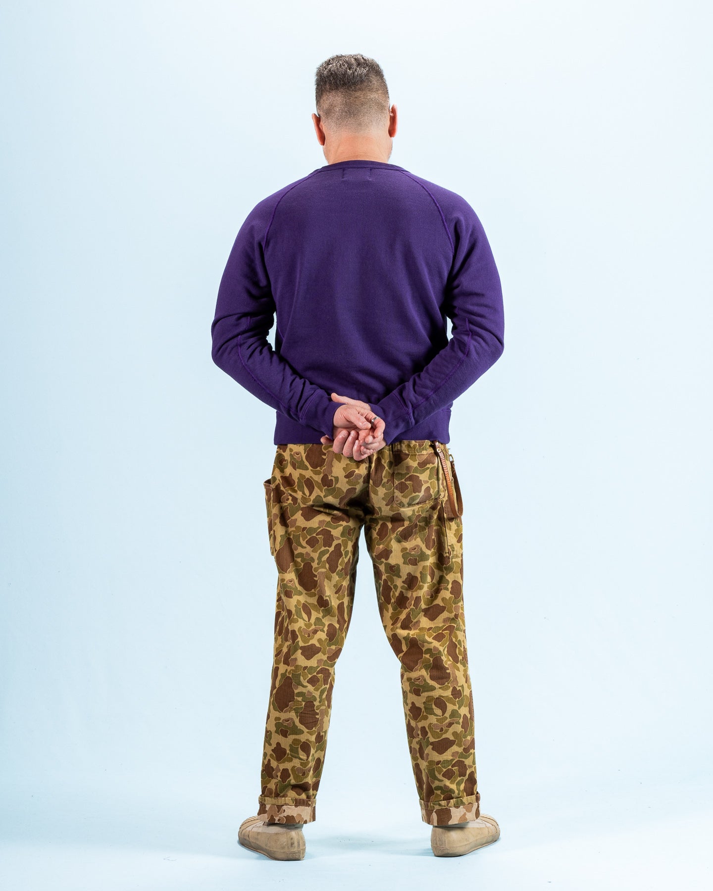 Wonder Looper Super Looper French Terry Pullover Crewneck - Purple - Standard & Strange