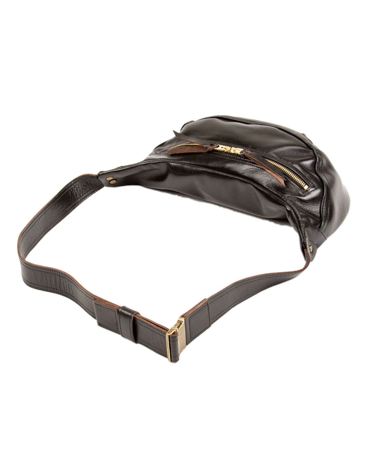 Horsehide Waist Bag - Black (BG-09)