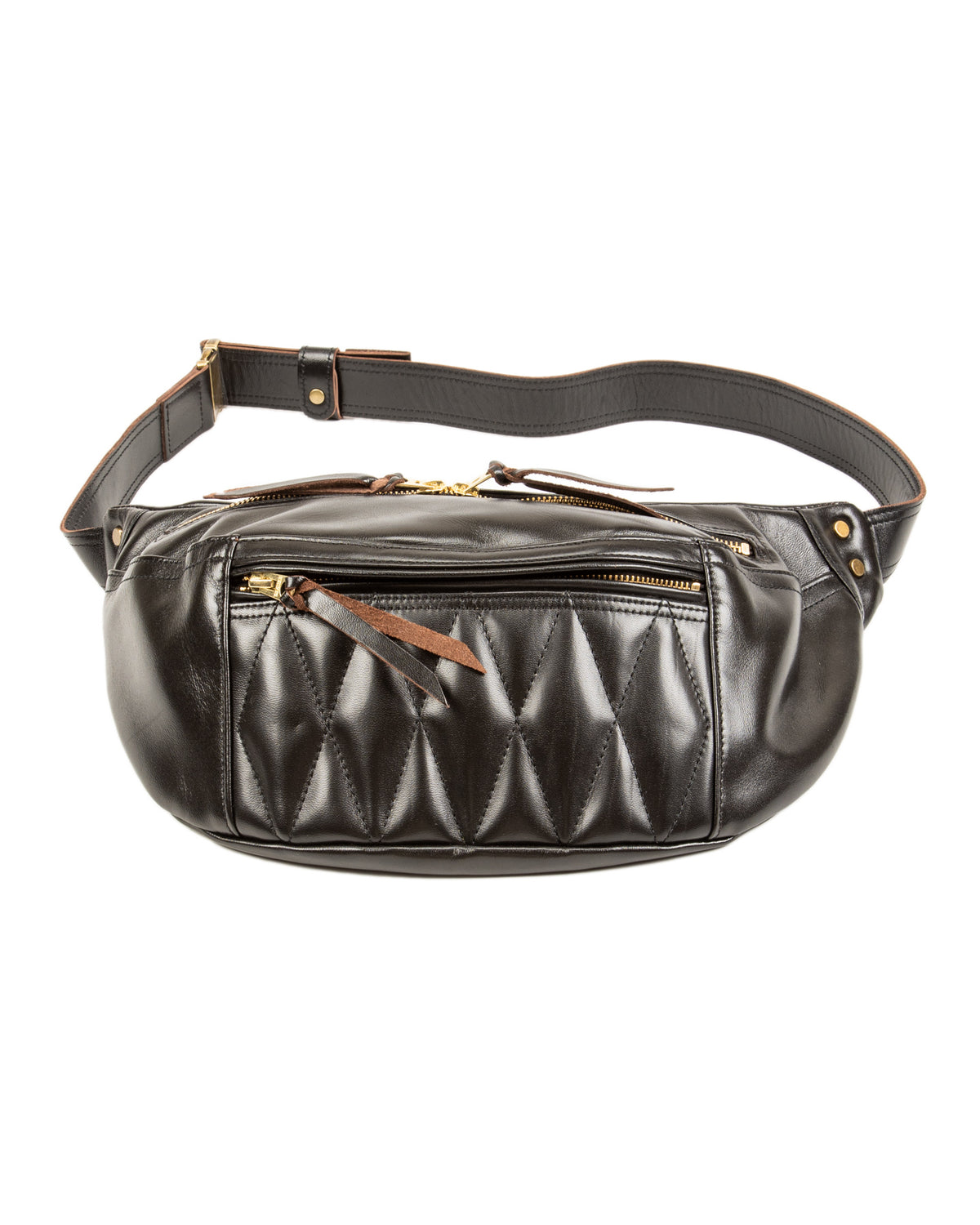 Horsehide Waist Bag - Black (BG-09)