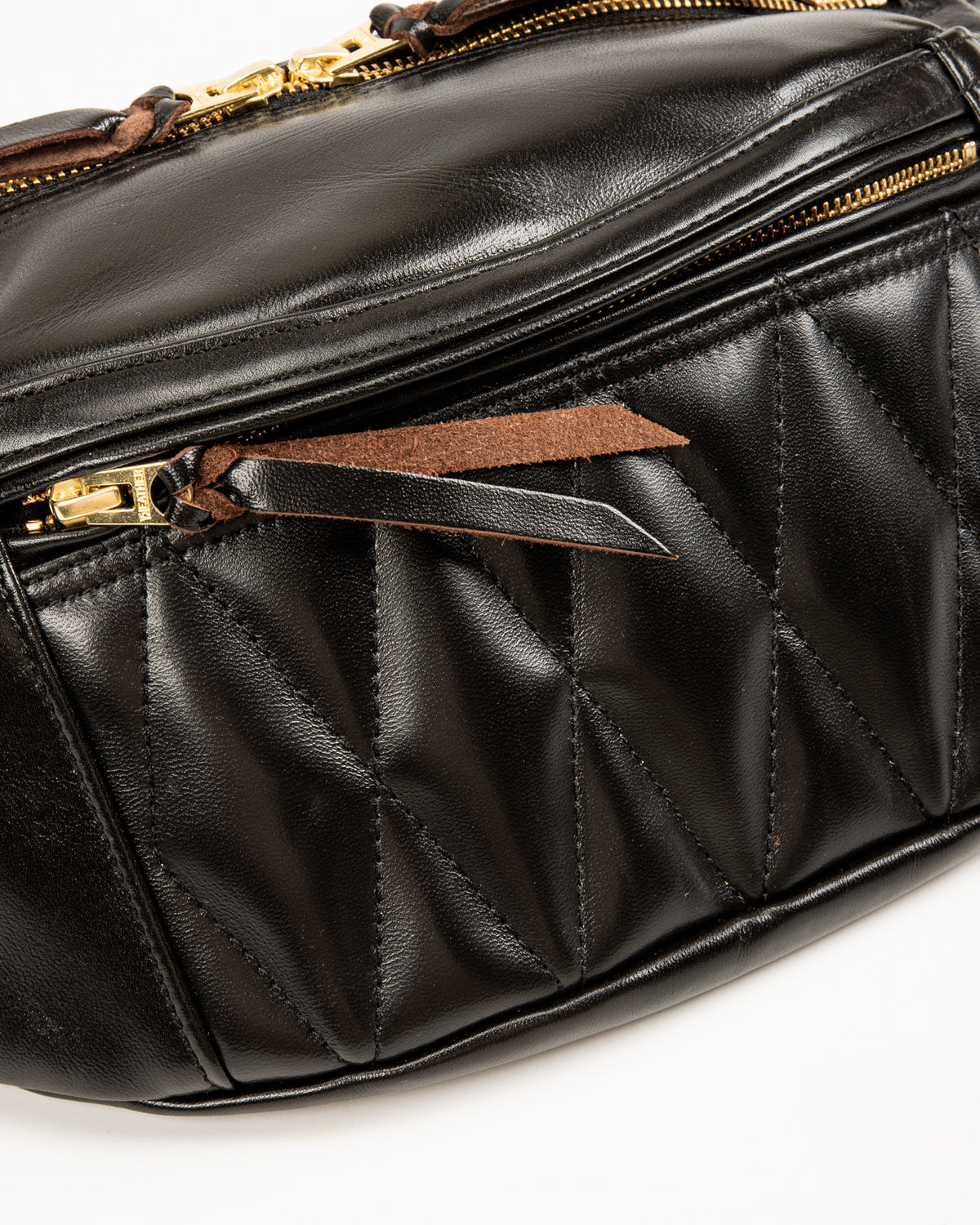 Horsehide Waist Bag - Black (BG-09)