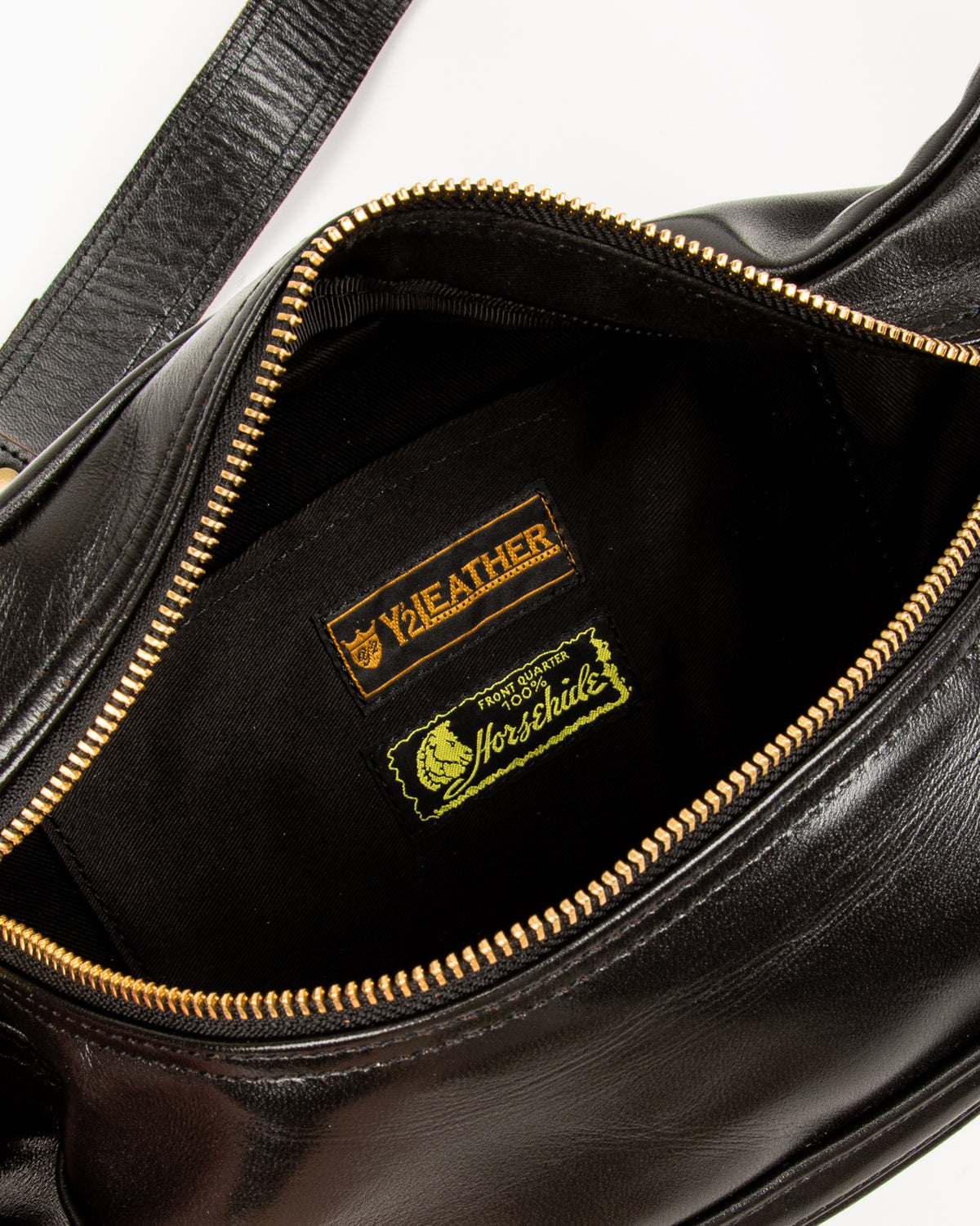 Horsehide Waist Bag - Black (BG-09)