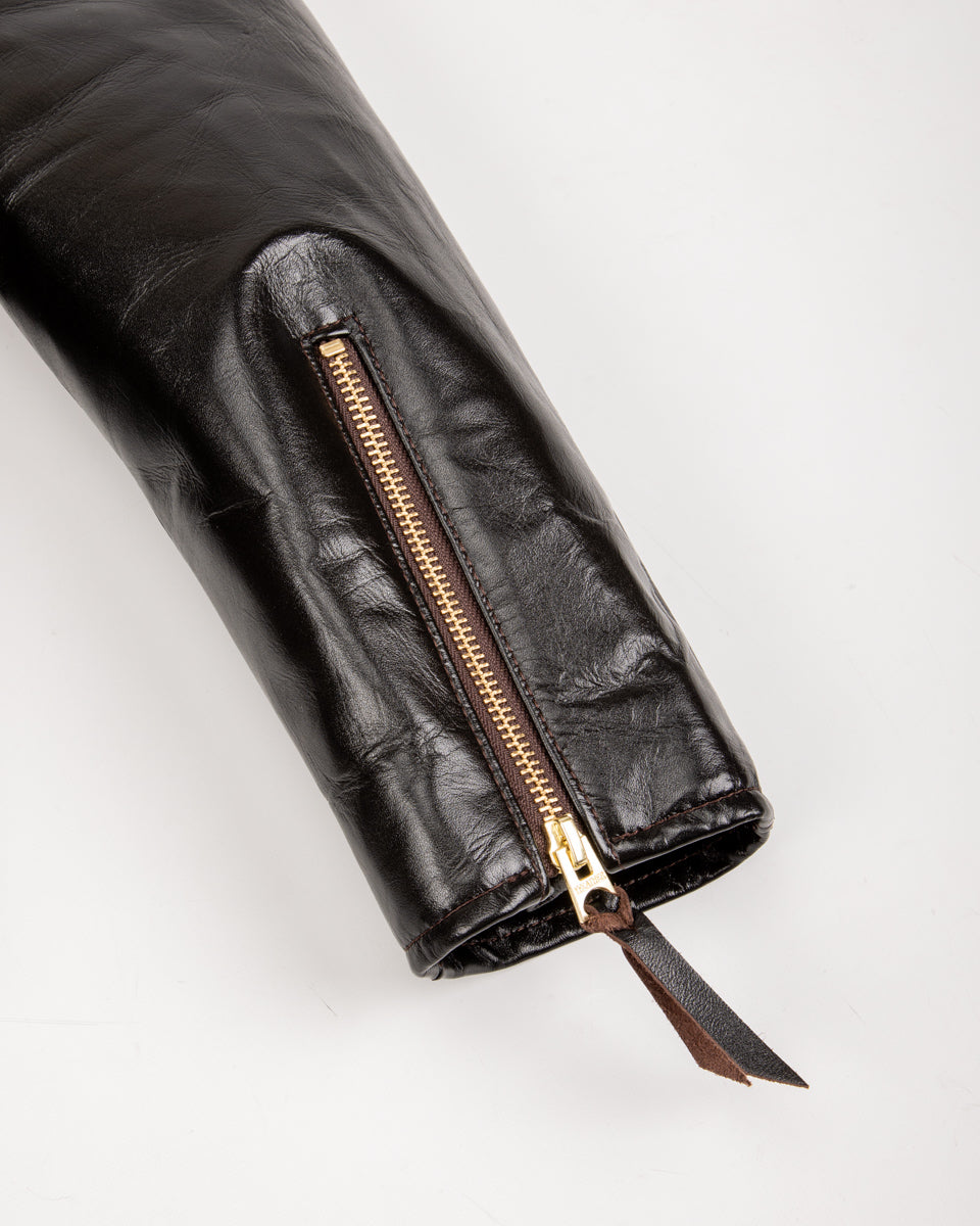 Y'2 Leather Lightweight Vintage Horsehide Single Riders Jacket (PR-65) - Black - Standard & Strange