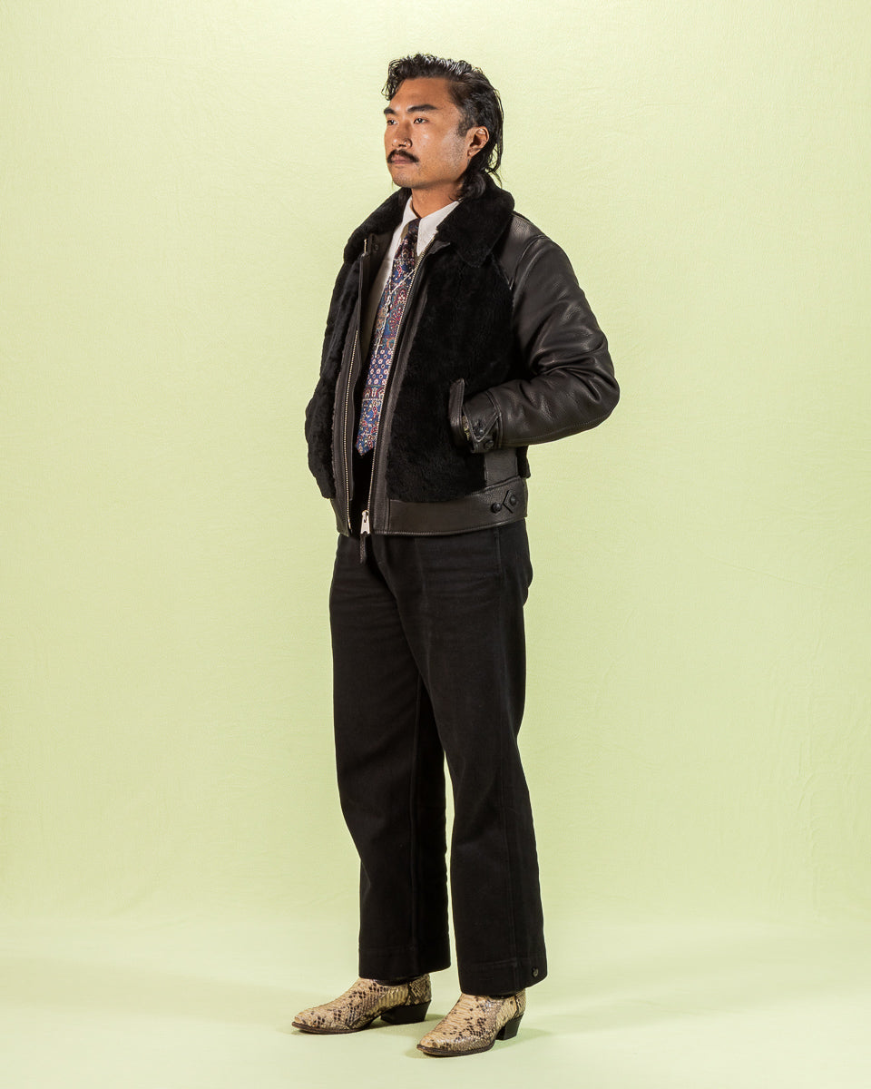 Y'2 Leather Limited Deerskin Grizzly Jacket (Y2-10-SP) - Black - Standard & Strange