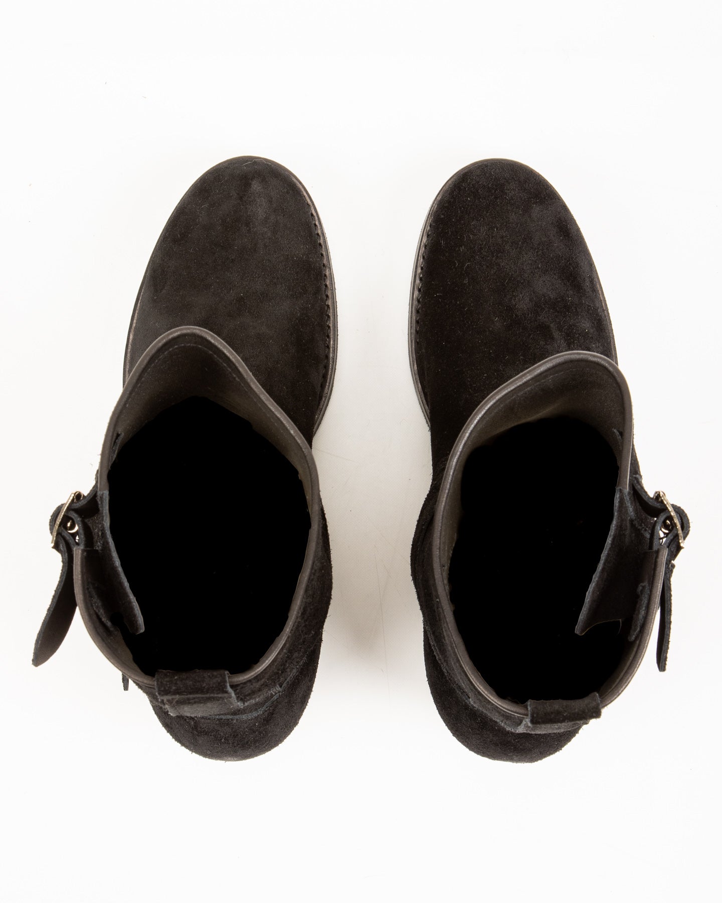 Suede Engineer Boot - Black