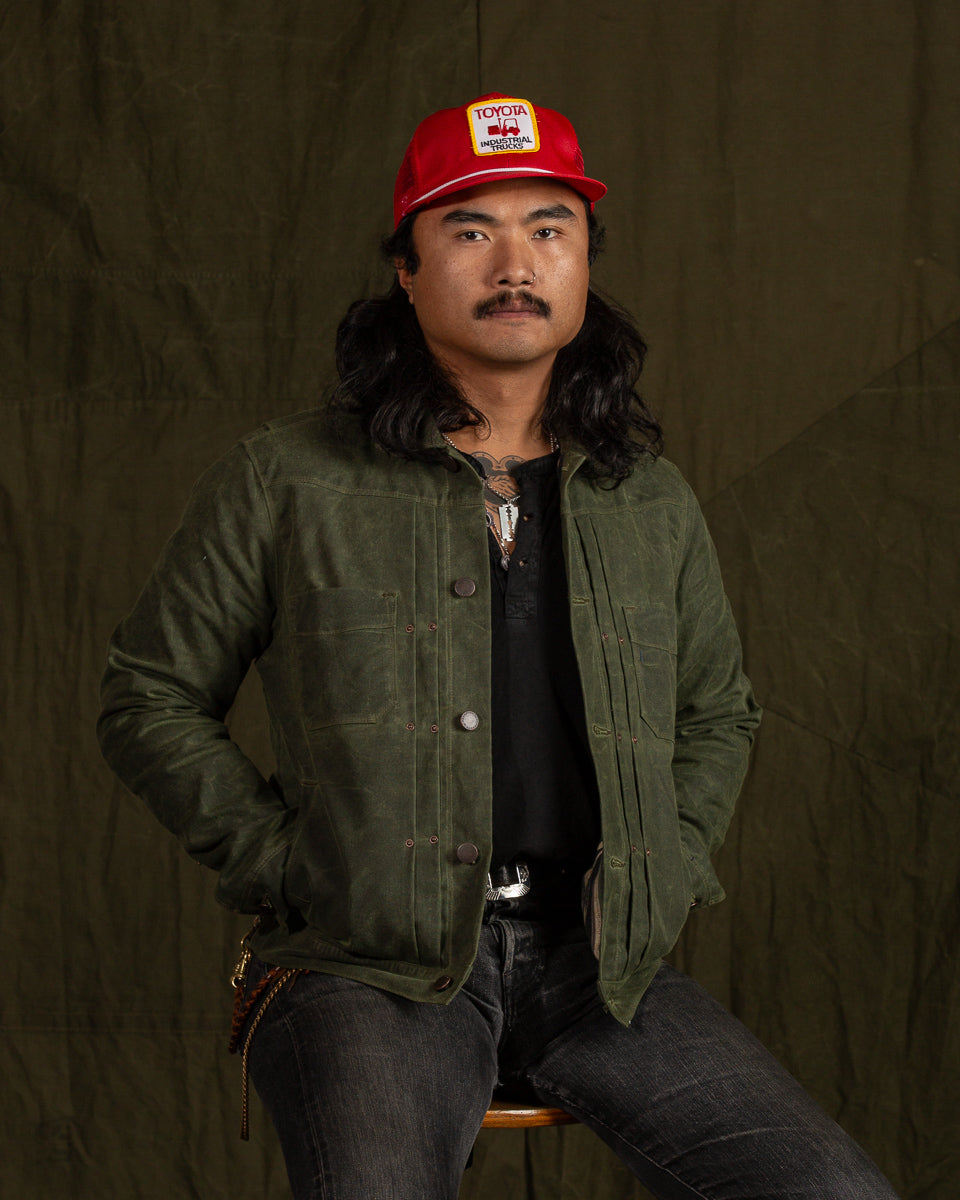 Freenote RJ-1 Jacket - Olive Waxed Canvas - Standard & Strange