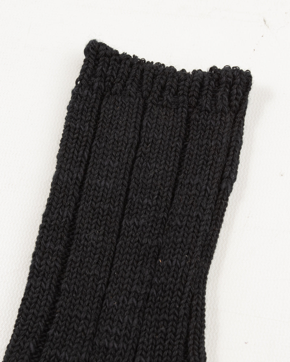 Kapital 56 Yarns MA-1 RAINBOWY HAPPY HEEL Socks - Black - Standard & Strange