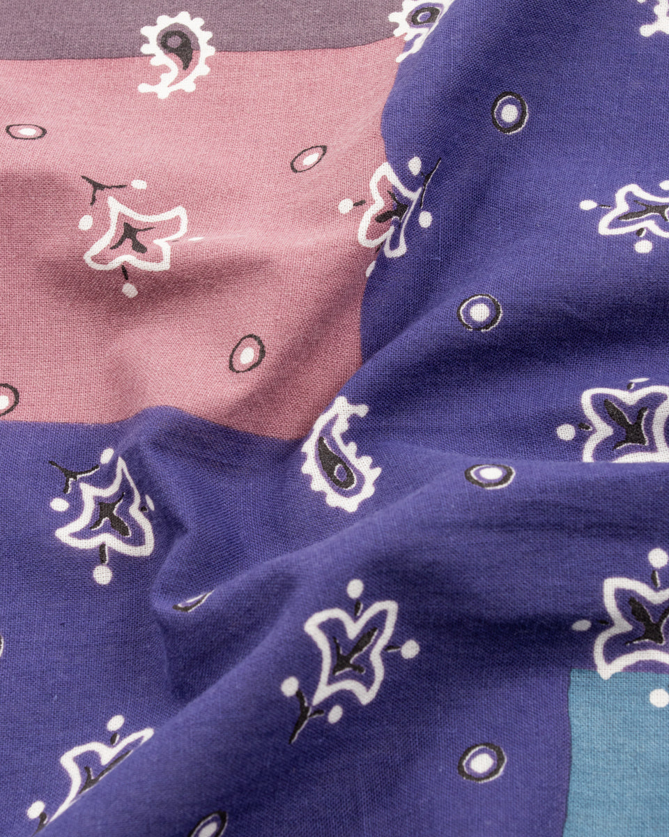 Kapital Fastcolor Selvedge Bandanna (PaisleyPatchwork) - Purple - Standard & Strange