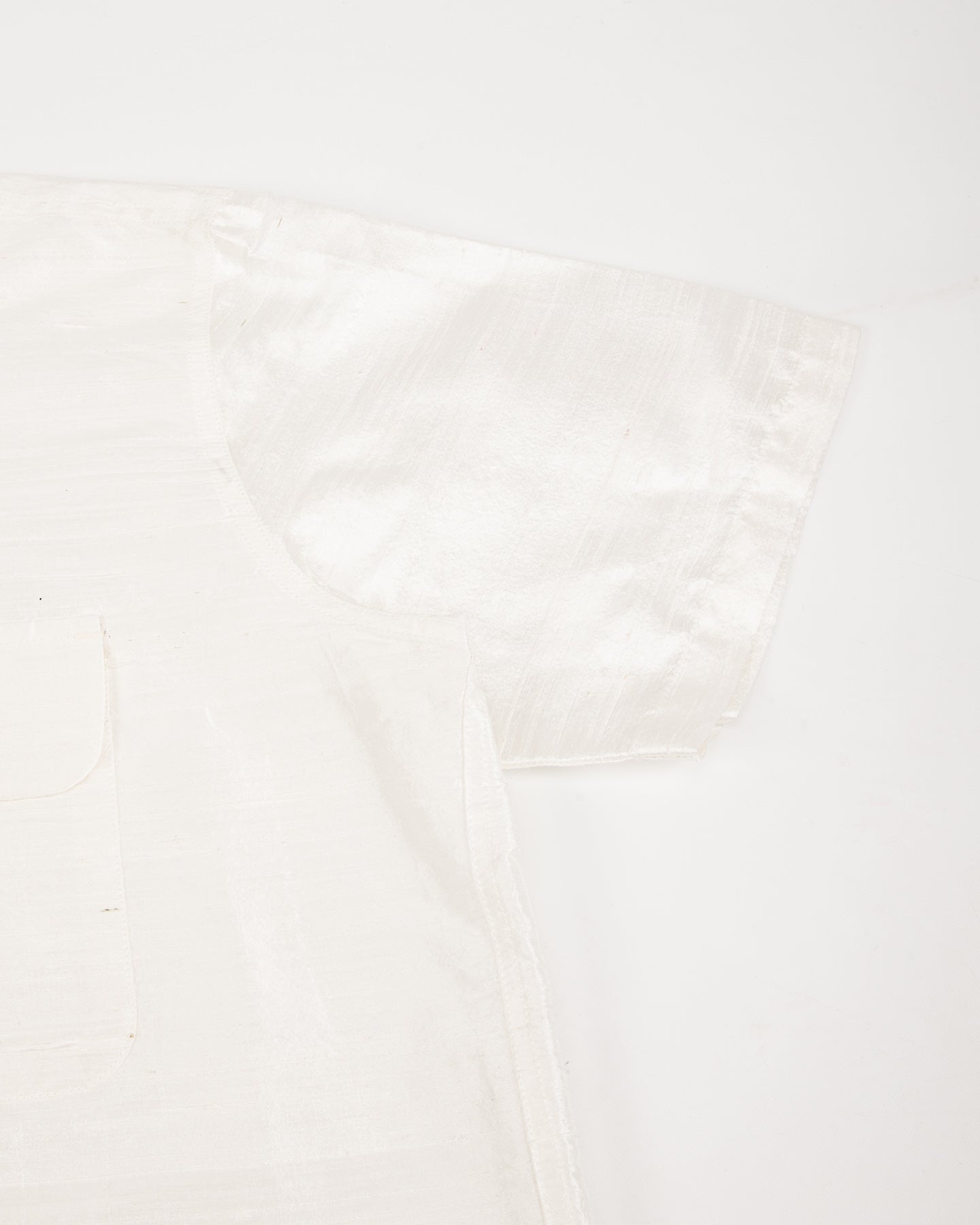 Monitaly 50's Milano Shirt - White Dupion Silk - Standard & Strange
