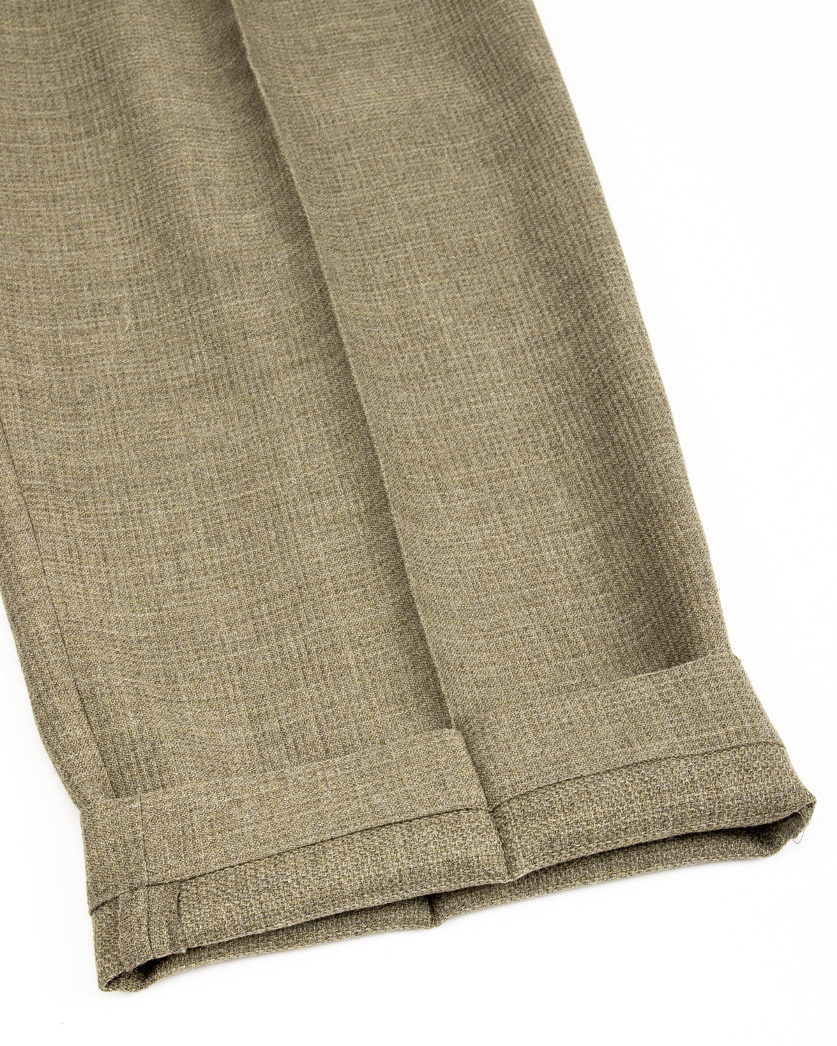 MotivMfg Bund Trousers - Sage Micro Check Suiting - Standard & Strange