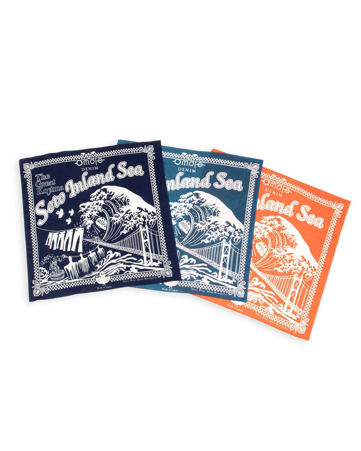 Omoto Denim Reveal Kojima Bandanna - Indigo - Standard & Strange
