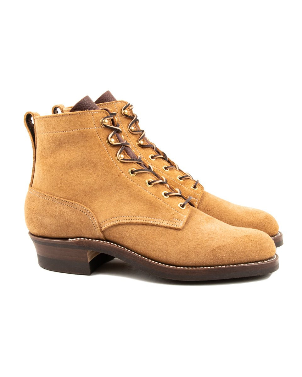Rolling Dub Trio Griffin Plain Toe Boots - Beige Suede - Standard & Strange