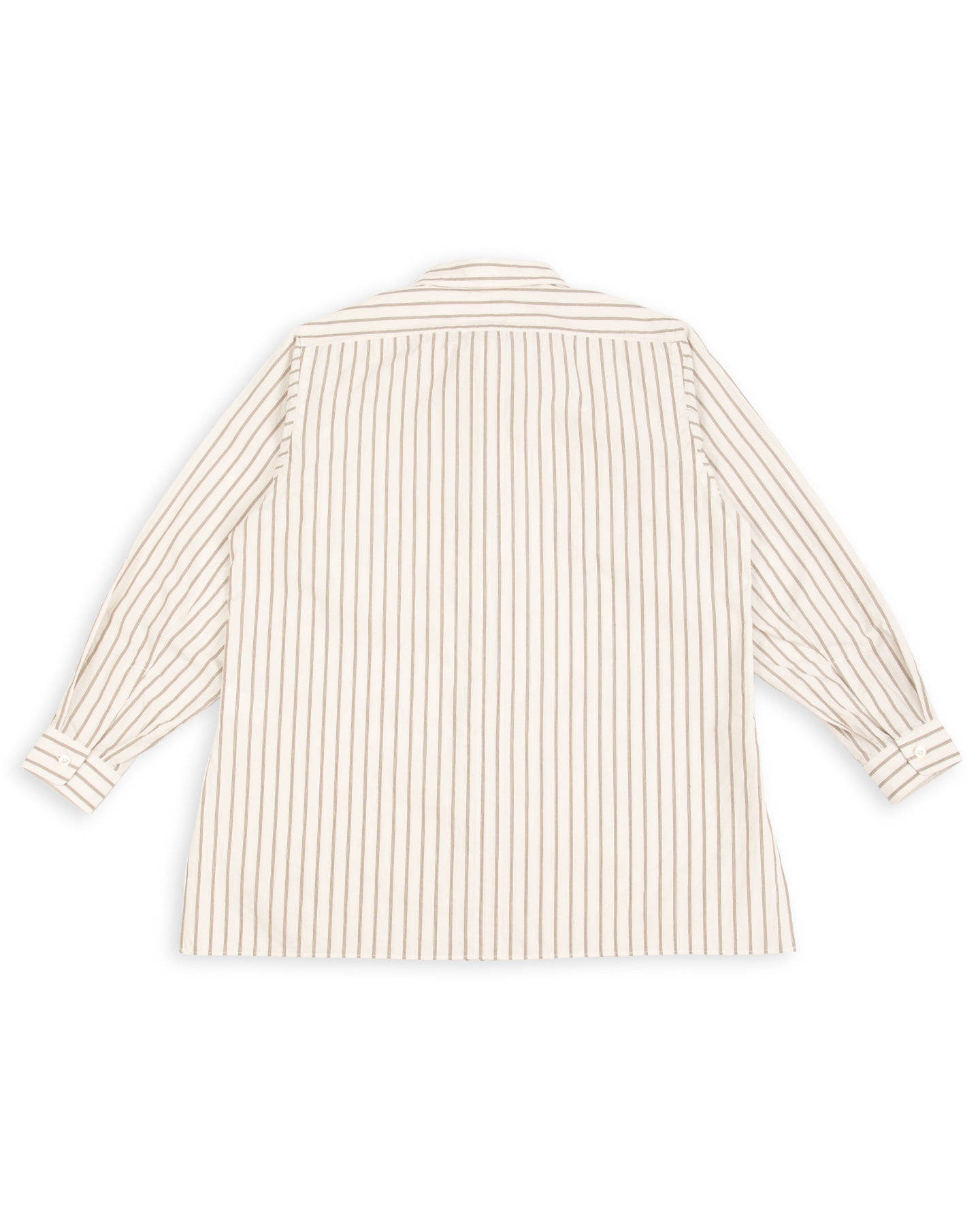 Senui Sally Side Slit Shirt - Ecru Double Washer Stripe 38/OS - Standard & Strange