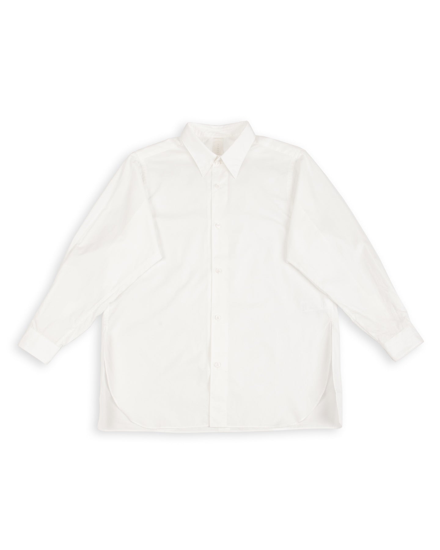 Senui Sally Side Slit Shirt - White Heavy Poplin 38/OS - Standard & Strange