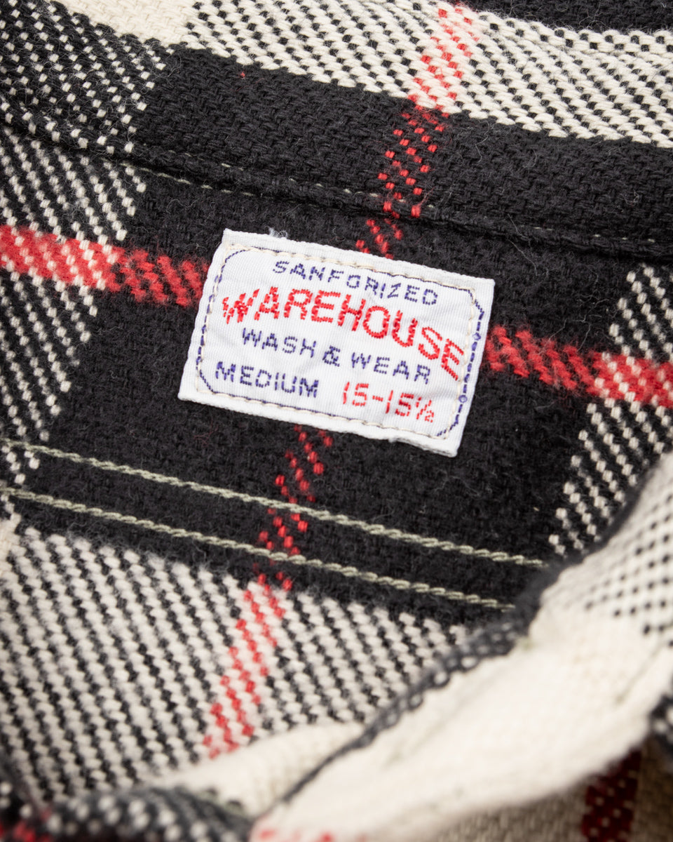Warehouse Flannel Shirt (B) - Black O/W - Standard & Strange