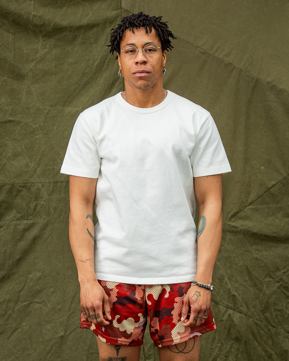 Wonder Looper Double Heavyweight Crewneck T-shirt - White - Standard & Strange