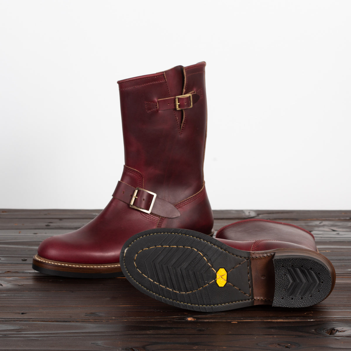 John Lofgren Wabash Engineer Boots - Burgundy CXL - Standard & Strange