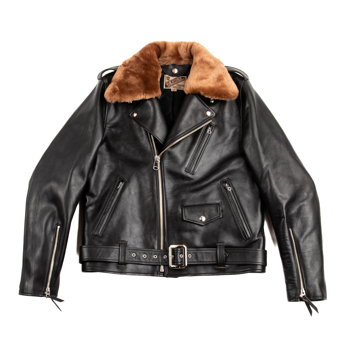 Y'2 Leather Sumi Dyed Horse Double Riders Jacket (SHR-58) - Standard & Strange