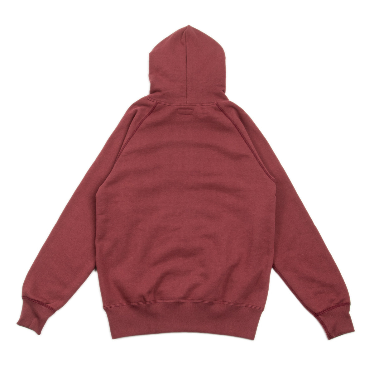 The Real McCoy's 9oz Loopwheel Pullover Hoodie - Maroon - Standard & Strange