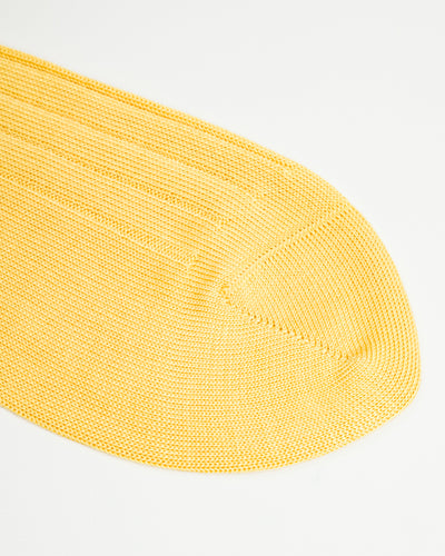 Olde H & Daughter Silk Rib Socks - Citron - Standard & Strange