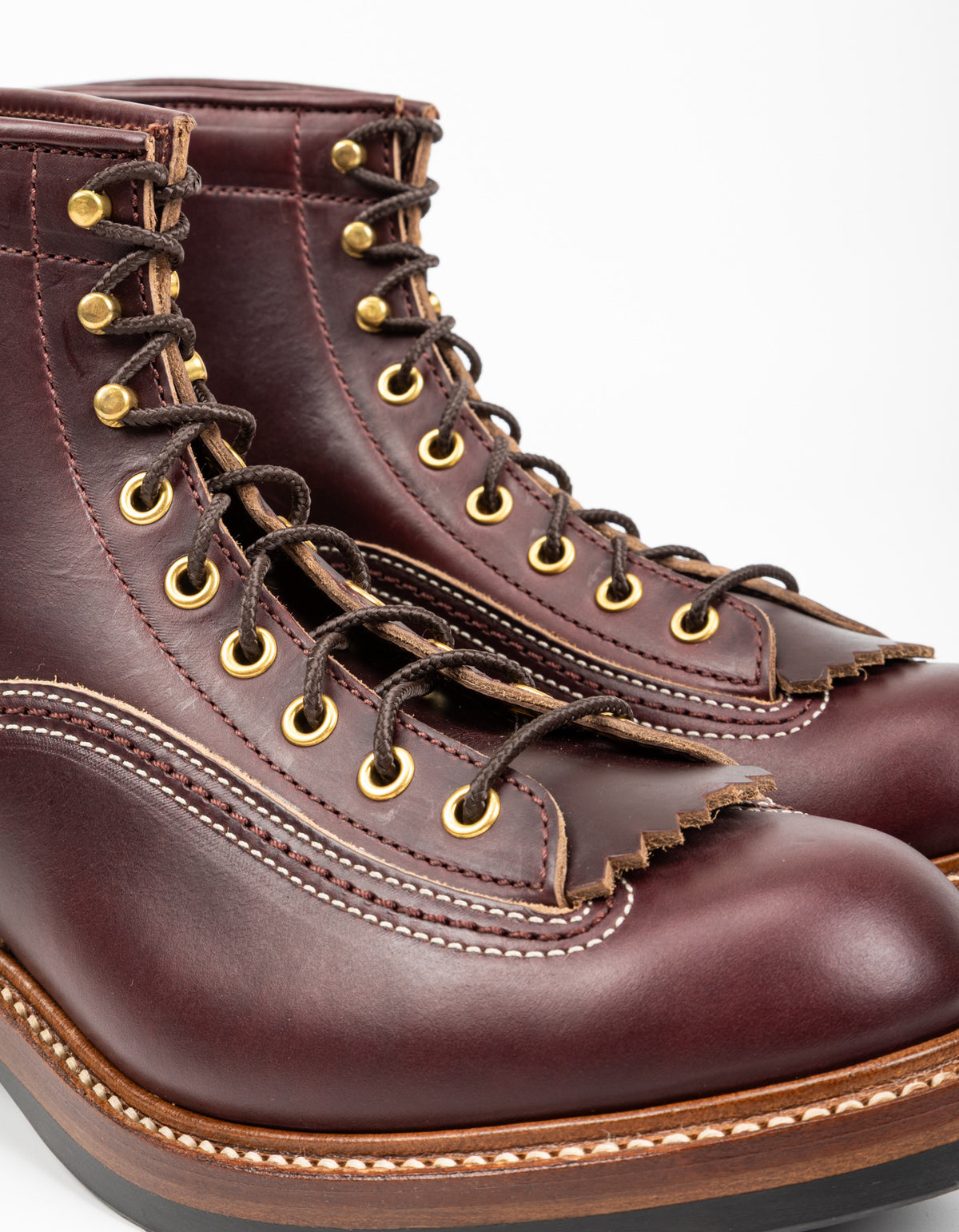 John Lofgren Donkey Puncher Boots - Burgundy CXL - Standard & Strange